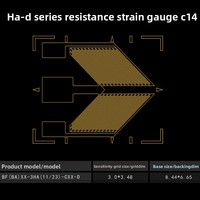 Sensor de Fuerza para Celdas de Carga y Básculas: Medidor de Resistencia Personalizado BF350, Serie Completa OEM ODM Modelos AA BB FB FG HA