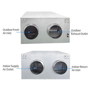 Yüksek verimli konut HVAC sistemi elektrik ERV HRV hava Recuperator Bypass ücretsiz soğutma otomatik ısı enerjisi HEPA filtre - Product Image 3