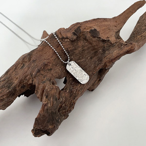 Collier pendentif en argent S925 avec inscription porte-bonheur, tendance nationale pour femme, bijou porte-bonheur, chaîne de clavicule - Product Image 3