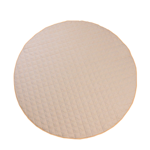 Tapis de jeu matelassé doux et rond, imprimé bohème bleu, respectueux de la peau, pour bébés – Nouvelle collection 2025, très tendance - Product Image 1