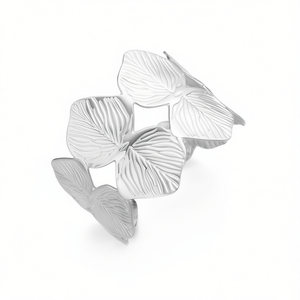 Amy Amy Flower <b>Cuff</b> <b>Bracelet</b> <b>Silver</b> Plated Women's Jewelry Gift B1032 - Product Image 4