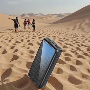 Batterie externe solaire portable à charge rapide, grande capacité 30000 mAh, pour le camping en plein air, alimentation de secours pour téléphone portable - Product Image 6