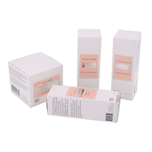 Dossiers en carton cosmétiques pliables personnalisés avec logo, revêtement UV, pelliculage mat, gaufrage, matériaux recyclés, pour crème pour les yeux et crème - Product Image 3
