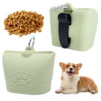 Meilleure pochette à friandises pour chien, sac de dressage, pochette à friandises en silicone, pochette à friandises portable pour chien