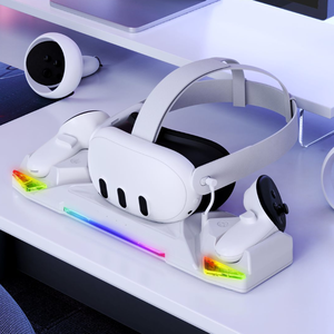 VR kính và bộ điều khiển sạc cơ sở cho <span class=keywords><strong>Oculus</strong></span> quest2/quest3/quest3s với đầy màu sắc liên hệ với sạc Dock - Product Image 6