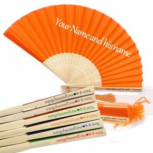 Abanicos Plegables de Bambú Japoneses Vintage, Tallados con Arte Folclórico, para Deportes, Negocios, Verano, Baile y Fiestas, Duraderos y de Madera - Product Image 6