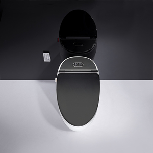 <span class=keywords><strong>High</strong></span> tech Closestool Intelligent Toilettes Noir monté au Sol Toilette Intelligente - Product Image 5