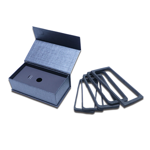 Caja de embalaje móvil con logotipo impreso para teléfono móvil, embalaje electrónico de cartón con papel recubierto, color negro, OEM - Product Image 5