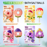 Bombe de bain effervescente SADOER à l'ananas 85g, Barre de spa réutilisable pour bain moussant, Marque privée OEM, Faible MOQ