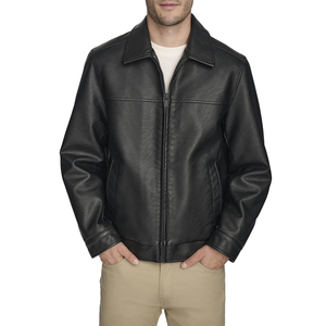 <b>Men's</b> Winter Outdoor Fashion Streetwear Genuine Leather <b>Jacket</b> Waterproof Breathable Windproof Customized - Product Image 1