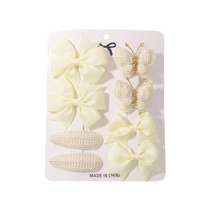 Ensemble de bandeaux pour cheveux en dentelle faits à la main pour enfants, ruban, nœud en queue de poisson, bandeau pour bébé, style européen américain, cadeau 3846 <span class=keywords><strong>Yao</strong></span> <span class=keywords><strong>Ming</strong></span> Thread Belt - Product Image 2