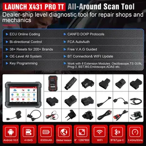 LAUNCH X431 PRO TT 8 pouces avec DBScar VII VCI Diagnostic complet du système de voiture CAN FD/DOIP/OBFCM Auto OBD OBD2 Scanner - Product Image 6