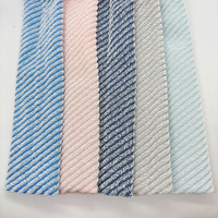 Rouleau de tissu coloré rayé personnalisé pour éponge de cuisine, matière première pour tampon à vaisselle
