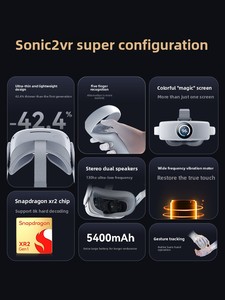 ForNOLO Sonic 2, appareil de jeu tout-en-un, suivi gestuel, expérience ultra durable, moniteur de réalité virtuelle monté sur la tête, Super Lo - Product Image 3