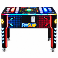 Machine de jeu LED à réaction rapide, à monnayeur, avec plusieurs boutons lumineux, pour salles de jeux et entreprises