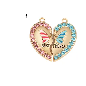 Collars Da Amizade Cute necklace Friendship Couple Gift Bff magnetic necklace 2 sets
