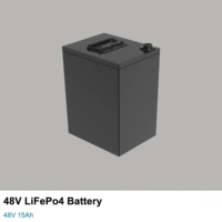 Batterie 48V 15Ah, batterie au lithium de qualité, longue durée de vie, cycle profond, batterie au lithium pour vélo électrique