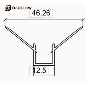 2025 Hot Sale Internal Corner Customized Lace Drywall Ceiling <b>Led</b> Aluminum <b>Led</b> Profile <b>Led</b> Strip Plaster Gypsum Board Ceilings - Product Image 5