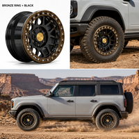 Jantes Beadlock tout-terrain forgées sur mesure Viaol Factory, 6 trous, 17-22 pouces, 6x135, 6x139.7, 6x120, chromées, compatibles F150 Tacoma X5 Gladiator