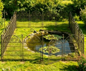 Recinzione da Giardino di Alta Qualità per Uso Esterno, Completamente in Ferro Verniciato a Polvere, Facile da Smontare e Installare, Resistente alla Ruggine - Product Image 2