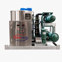 Machine à glace en flocons industrielle à eau de mer de grande capacité fabriquée en Chine