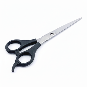 Ciseaux de barbier en acier inoxydable de haute qualité, acier à haute teneur en carbone avec manche en plastique, ciseaux de beauté, coupe de cheveux, lame pointue et émoussée - Product Image 1