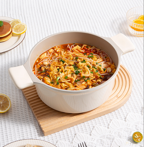 Productos listos Nuevo diseño Juegos <span class=keywords><strong>de</strong></span> utensilios <span class=keywords><strong>de</strong></span> cocina antiadherentes <span class=keywords><strong>de</strong></span> cerámica Olla <span class=keywords><strong>de</strong></span> sopa <span class=keywords><strong>de</strong></span> 24cm con sartén para Cocina - Product Image 4
