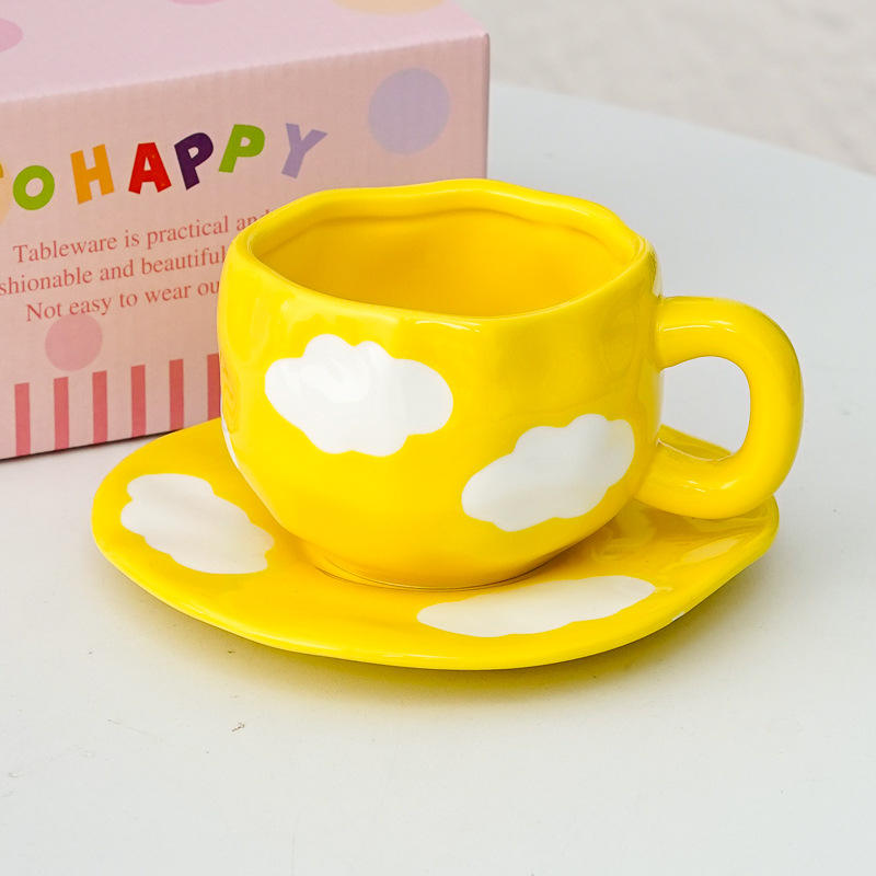 yellow and white cloud