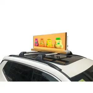 Taksi Led çatı üst yeni ürün 2024 taksi/araba/kabin/kamyon çatı üst reklam Led ekran Led modülü Oem fabrika özel boyut