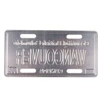 Cadre de plaque d'immatriculation de voiture en étain personnalisé - Commande en gros avec design créatif pour cadeaux d'affaires