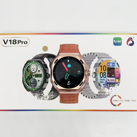 Jam Tangan Pintar Original V18 Pro Active 2 Layar Sentuh Penuh Smart Watch 20245Fashion Smart Watch untuk Wanita Pria