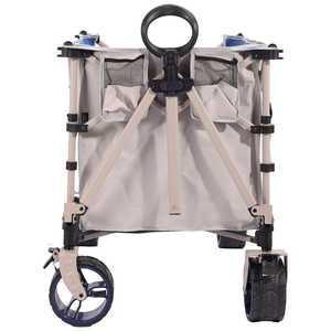 Customizable Hot Sales White Folding Camping Trolley <b>Cart</b> Stainless Steel Hiking Outdoor Camping Travelling Folding Wagon <b>Cart</b> - Product Image 3