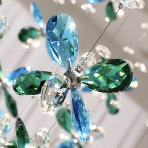 Lustre en cristal LED en laiton antique doré de luxe Pupu Rococo, style européen, grande taille, commande par interrupteur pour utilisation hôtelière - Product Image 5