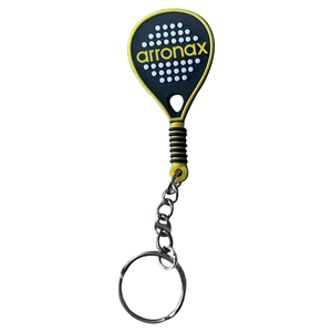 Porte-clés personnalisé <span class=keywords><strong>Arronax</strong></span> 3D en PVC souple, accessoire de raquette de padel avec anneau porte-clés intégré - Product Image 3