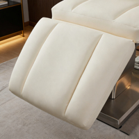 Coussin chauffant multifonction blanc, lit de beauté électrique pour massage et soin du cuir chevelu