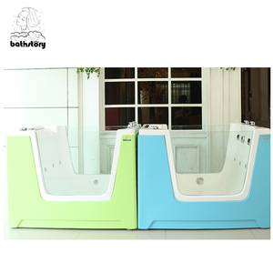 Moderna Cabina Doccia/Vasca da Bagno Autoportante in Acrilico Blu <span class=keywords><strong>Verde</strong></span> Giallo con Luci a Bolle, Idromassaggio, Ecologica per Uso Interno/Esterno - Product Image 4