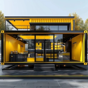 Bán tốt nhất tùy chỉnh 20ft 40ft <span class=keywords><strong>Container</strong></span> vận chuyển cho văn phòng nhà quán cà phê cửa hàng Mall gian hàng căn hộ cửa hàng logo màu - Product Image 5