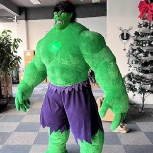 <span class=keywords><strong>Costume</strong></span> de mascotte gonflable géant vert ambulant sur le thème de Noël pour festival - Product Image 2