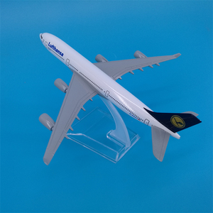 Modèles d'avions en alliage moulé sous pression <span class=keywords><strong>Airbus</strong></span> et Boeing de 14 cm et 16 cm, ornement d'aviation avec base de présentation - Product Image 5