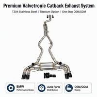 Sistema de Escape Catback Valvetronic Personalizado para BMW M340i G20 M440i G22 B58 3.0T, Proveedor Mayorista