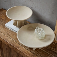 Nouvel ensemble de plateaux décoratifs irréguliers faits à la main, bols à fruits de luxe en céramique pour la décoration intérieure