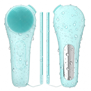 Brosse nettoyante électrique pour le visage, étanche IPX7, rechargeable, exfoliante et massante, en silicone - Product Image 1