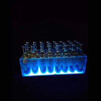 Ember Es Akrilik Transparan Desain Baru Bercahaya dengan Lampu LED Warna-warni Modern Mewah Portabel Mudah Dibersihkan untuk Pesta