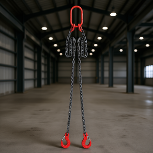 Eslinga de Cadena para Elevación 5/16 pulg. x 5 pies Grado G80 con Ganchos de Agarre de 2 Patas, Capacidad de 6600 lb, Estilo Brida, Acero Aleado - Product Image 2