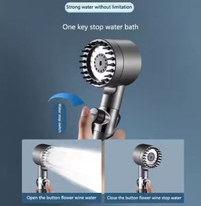 Популярная Бытовая душевая головка с регулируемым давлением - Product Image 5