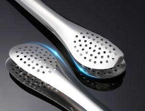 Pince alimentaire en acier inoxydable Syh411 pour barbecue, buffet, steak, usage commercial, pince à pain, pince à aliments épicés, ustensile de cuisine en gros - Product Image 2