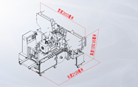 Machine d'emballage de remplissage de bâtonnets de bambou jetables pour barbecue Machine d'emballage horizontale