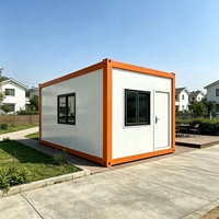 Maison préfabriquée en kit de 20 pieds, maisons modulaires, maison conteneur