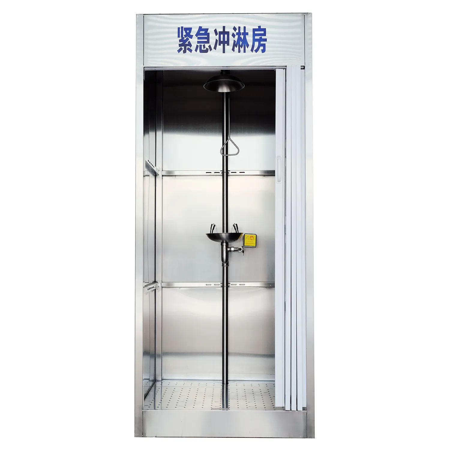 15+ Years Factory Wholesale Enclosed Outdoor Stainless Steel 316 Emergency Shower Eyewash Safety Shower Station   Eyewash