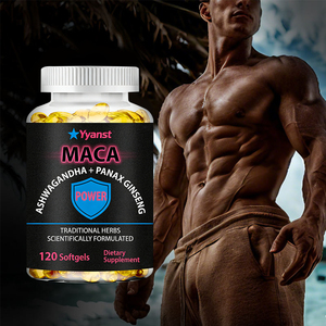 Cápsulas de Gel Suave de MACA y Ashwagandha de Marca Privada con Hierbas Tradicionales para Apoyar el Equilibrio Hormonal, Mantener la Calma y Mejorar el Sueño para Hombres Adultos - Product Image 1